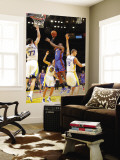 New York Knicks v Golden State Warriors: Amare Stoudamire, Vladimir Radmanovic and Andris Biedrins Wall Mural by Rocky Widner