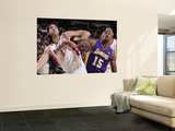Los Angeles Lakers v Houston Rockets: Ron Artest and Luis Scola Wall Mural by Bill Baptist