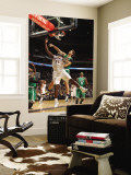 Boston Celtics v Charlotte Bobcats: Semih Erden and Kwame Brown Wall Mural by Kent Smith