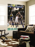 Oklahoma City Thunder v Utah Jazz: Kevin Durant, Jeremy Evans and Al Jefferson Wall Mural by Melissa Majchrzak