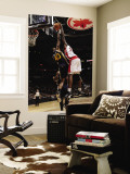 Utah Jazz v Toronto Raptors, Toronto, CA - March 9: Ed Davis and Jeremy Evans Wall Mural by Ron Turenne