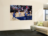 Orlando Magic v Atlanta Hawks - Game Three, Atlanta, GA - APRIL 22: Kirk Hinrich, Jameer Nelson and Wall Mural by Scott Cunningham