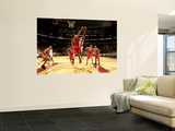 Houston Rockets v Toronto Raptors: Luis Scola and DeMar DeRozan Wall Mural by Ron Turenne