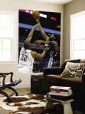 Denver Nuggets v Charlotte Bobcats: Nene and Boris Diaw Wall Mural by Streeter Unknown