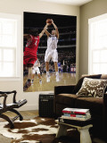 Houston Rockets v Dallas Mavericks: Dirk Nowitzki and Luis Scola Wall Mural by Glenn James