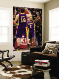 Los Angeles Lakers v Los Angeles Clippers: Derek Fisher and Pau Gasol Wall Mural by Stephen Unknown