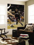 Miami Heat v San Antonio Spurs, San Antonio, TX - March 04: LeBron James and Manu Ginobili Wall Mural by Ronald Martinez