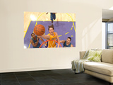 Washington Wizards v Los Angeles Lakers: Kobe Bryant, Gilbert Arenas and Yi Jianlian Wall Mural by Andrew Bernstein