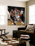 San Antonio Spurs v New Orleans Hornets: Marco Belinelli and Tony Parker Wall Mural by Layne Murdoch