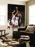 Utah Jazz v Los Angeles Clippers: Al Jefferson, Brian Cook and Eric Bledsoe Reproduction murale géante par Noah Graham