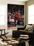 Miami Heat v Milwaukee Bucks, Milwaukee, WI - January 07: Chris Bosh and Luc Richard Mbah a Moute Wall Mural by Gary Dineen