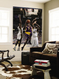 Los Angeles Lakers v Utah Jazz: Kobe Bryant, C.J. Miles and Francisco Elson Wall Mural by Melissa Majchrzak