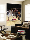 Charlotte Bobcats v Atlanta Hawks: Boris Diaw and Josh Smith Wall Mural by Scott Cunningham