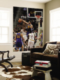 Golden State Warriors v Cleveland Cavaliers, Cleveland, Oh - March 8: Vladimir Radmanovic and Ramon Wall Mural by David Liam Kyle