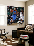 Tulsa 66ers v Texas Legends: Elijah Millsap and Rece Hampton Wall Mural by Layne Murdoch