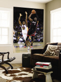 Miami Heat v Golden State Warriors: Dwayne Wade and Reggie Williams Wall Mural by Ezra Unknown