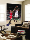 Chicago Bulls v Atlanta Hawks, Atlanta, GA - March 2: Joe Johnson and Keith Bogans Wall Mural by Scott Cunningham