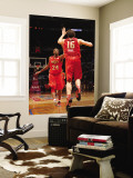 2011 NBA All Star Game, Los Angeles, CA - February 20: Kobe Bryant and Pau Gasol Wall Mural by Noah Graham
