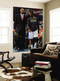 San Antonio Spurs v New Orleans Hornets: Chris Paul and Monty Williams Wall Mural by Layne Murdoch