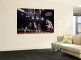 Boston Celtics v New York Knicks: Rajon Rondo and Amar'e Stoudemire Wall Mural by Lou Capozzola