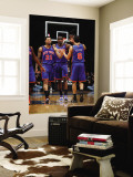 New York Knicks v Washington Wizards: Wilson Chandler, Amar'e Stoudemire and Landry Fields Wall Mural by Ned Dishman