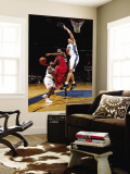 Toronto Raptors v Washington Wizards: Jarrett Jack, JaVale McGee and Gilbert Arenas Wall Mural by Ned Dishman