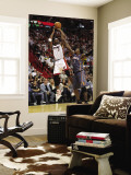 Charlotte Bobcats v Miami Heat: Chris Bosh and Gerald Wallace Wall Mural by Mike Ehrmann
