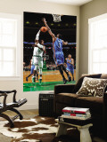 Oklahoma City Thunder v Boston Celtics: Rajon Rondo and D.J. White Wall Mural by Brian Babineau