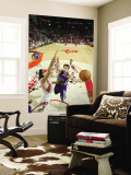 Sacramento Kings v Houston Rockets: Beno Udrih and Luis Scola Wall Mural by Bill Baptist