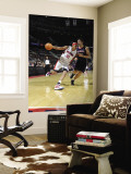 Atlanta Hawks v Detroit Pistons: Charlie Villanueva and Zaza Pachulia Wall Mural by Allen Einstein