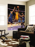 Washington Wizards v Los Angeles Lakers: Ron Artest, Yi Jianlian and Hilton Armstrong Wall Mural by Andrew Bernstein