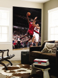 Miami Heat v Portland Trail Blazers, Portland, OR - January 9: Nicolas Batum and LeBron James Wall Mural by Sam Forencich
