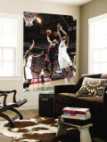 Miami Heat v Utah Jazz: Dwyane Wade and Francisco Elson Wall Mural by Melissa Majchrzak