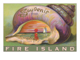 Souvenir from Fire Island, New York Giclee Print