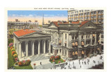 Old and New Courthouses, Dayton, Ohio Prints
