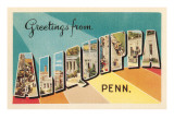 Greetings from Aliquippa, Pennsylvania Giclee Print