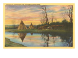 Sunrise on the Reservation, Tepees Photo