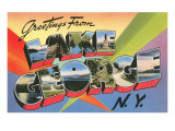 Greetings from Lake George, New York Giclee Print