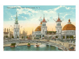 Main Lagoon, Luna Park, Coney Island, New York City Poster