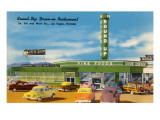 Round-Up Drive-In Restaurant, Las Vegas, Nevada Print