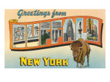 Greetings from Buffalo, New York Giclee Print