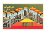 Greetings from Hamilton, Ohio Giclee Print