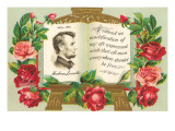 Lincoln in Book with Quotation Affiche