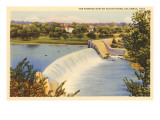 Dam on Scioto River, Columbus, Ohio Giclee Print