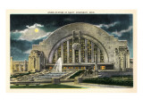 Union Station at Night, Cincinnati, Ohio Posters