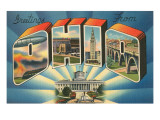 Greetings from Ohio Giclee Print