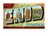 Greetings from Enid, Oklahoma Posters