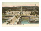 Place de la Concorde, Seine, Paris reproduction procédé giclée