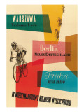 Bicycle Race, Warsaw, Berlin, Prague Affiches