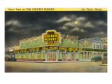 Moon over the Golden Nugget, Las Vegas, Nevada Photo